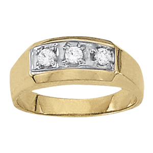 Men's 3-Stone Ring