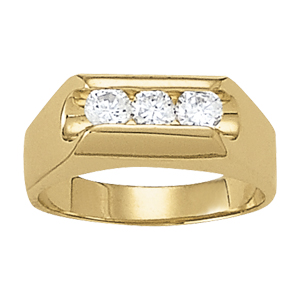 3-Stone Gents Ring
