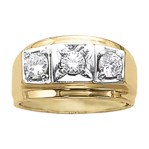 3-Stone Gent Ring
