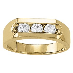 GENTS RING 3 STONE