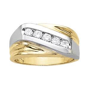 Channel Set Gents Ring