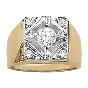 GENTS RING CLUSTER