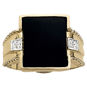 GENTS RING ONYX