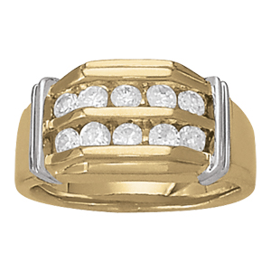 Channel Set Gents Ring