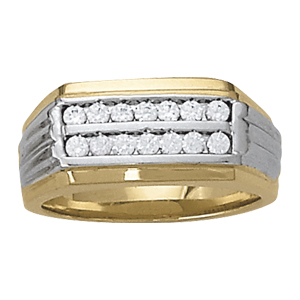 Channel Set Men's Ring
