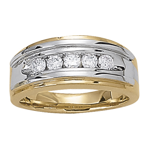 Channel Set Gents Rings