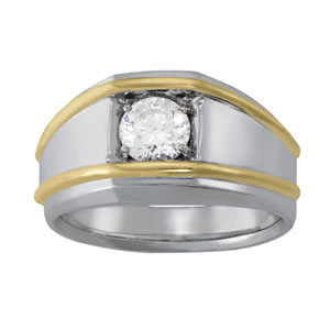 Gents' Solitaire Fashion Ring
