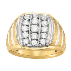 GENTS RING CLUSTER