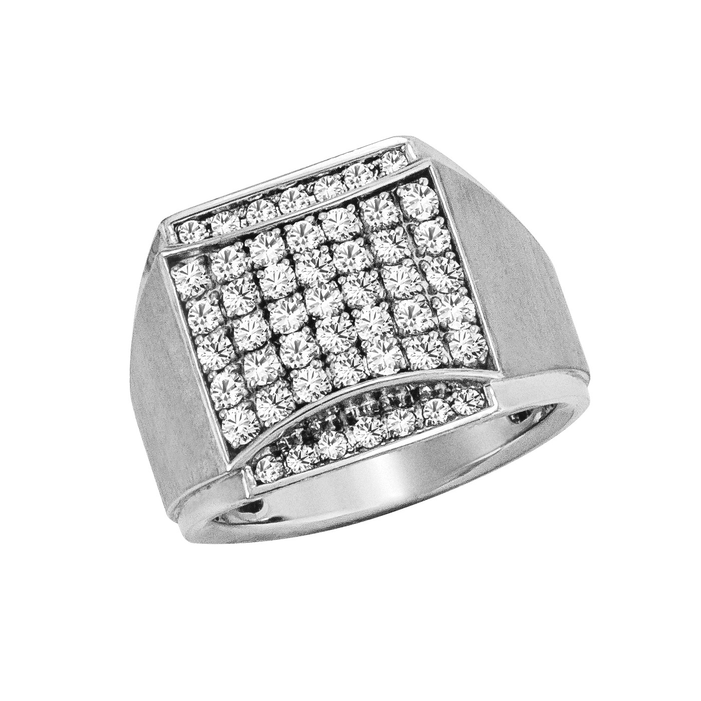 GENT'S DIAMOND CLUSTER RING