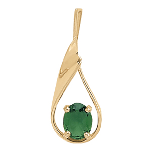 Oval Shape Color Pendant