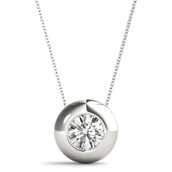 Solitaire Bezel Set Pendant
