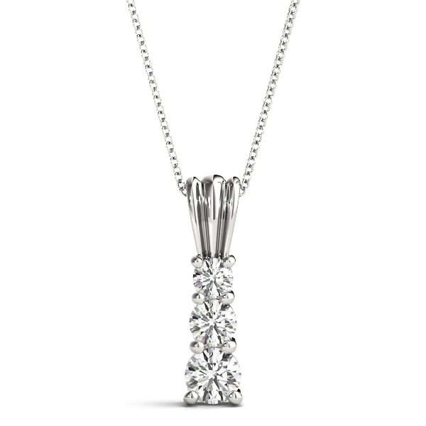 3-Stone Drop Pendant
