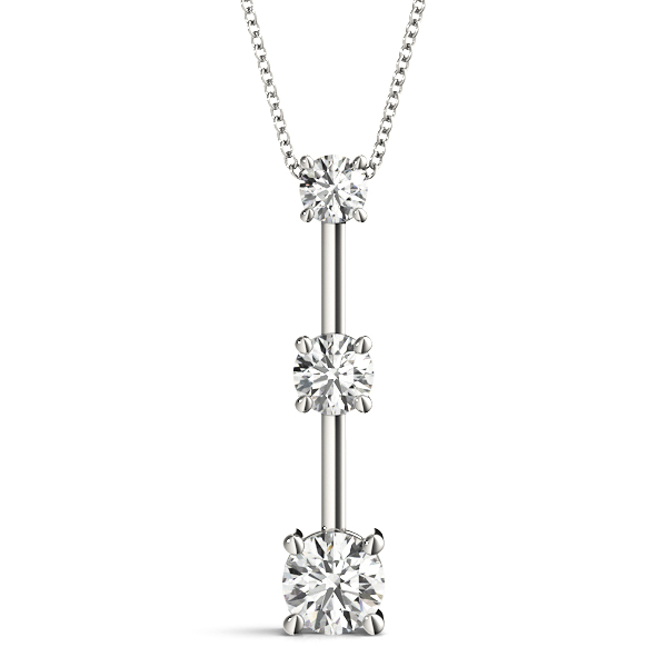 3-Stone Drop Pendant