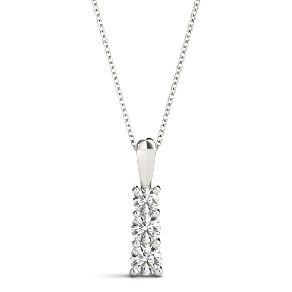 3-Stone Drop Pendants