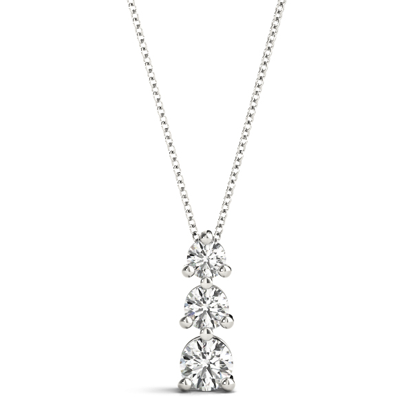 3-Stone Drop Pendant