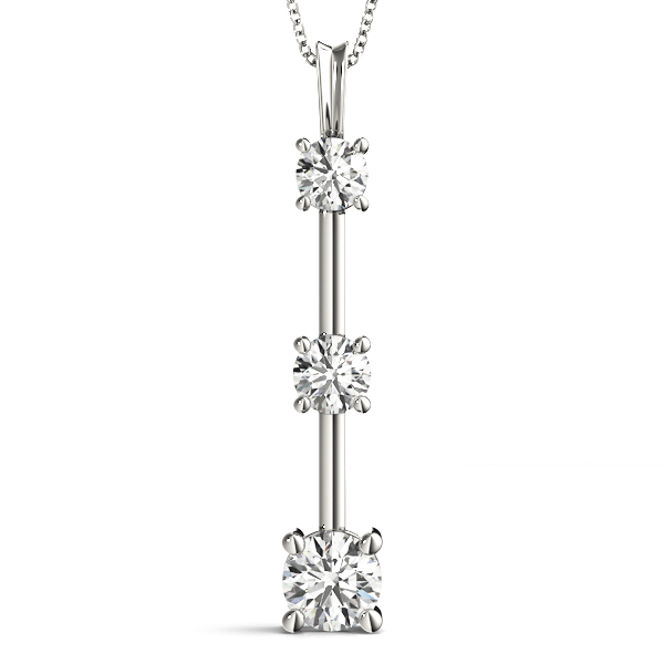 3-Stone Drop Pendant