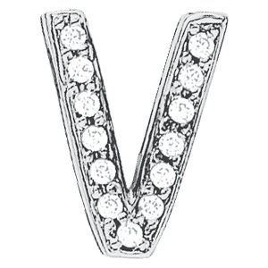 Initial V Pendant