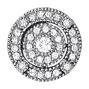 Solitaire Halo Studs