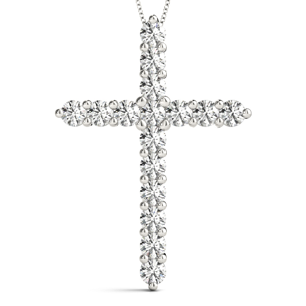 Prong Set Cross Pendants