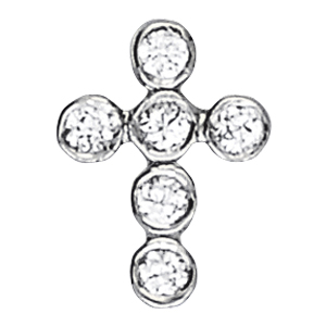 Bezel Set Cross Pendants