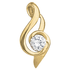 Solitaire Song Note Pendants