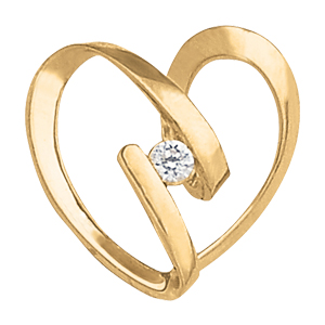 Heart Shape Color Pendant