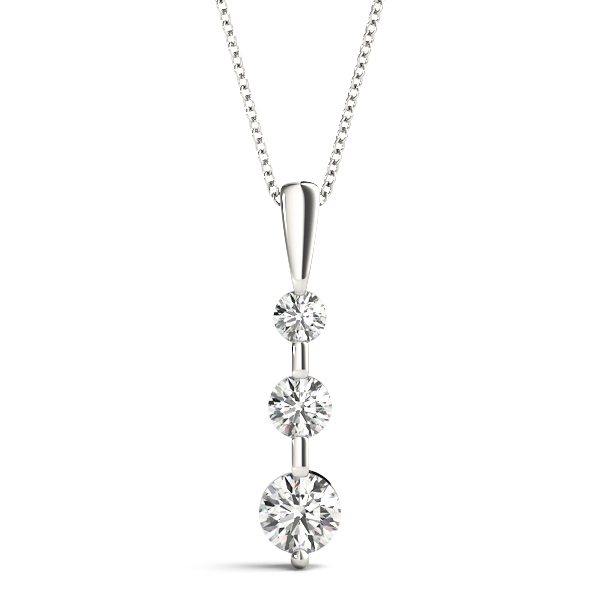 3-Stone Drop Pendant