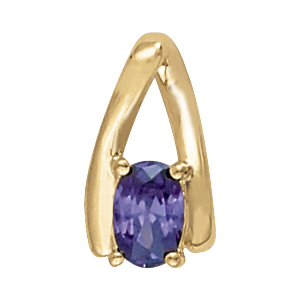 Oval Shape Color Pendant