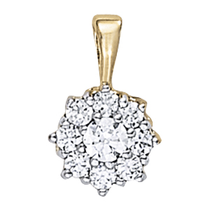 Cluster Halo Fashion Pendant