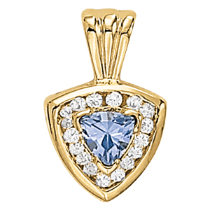 Vintage Trillion Color Pendant