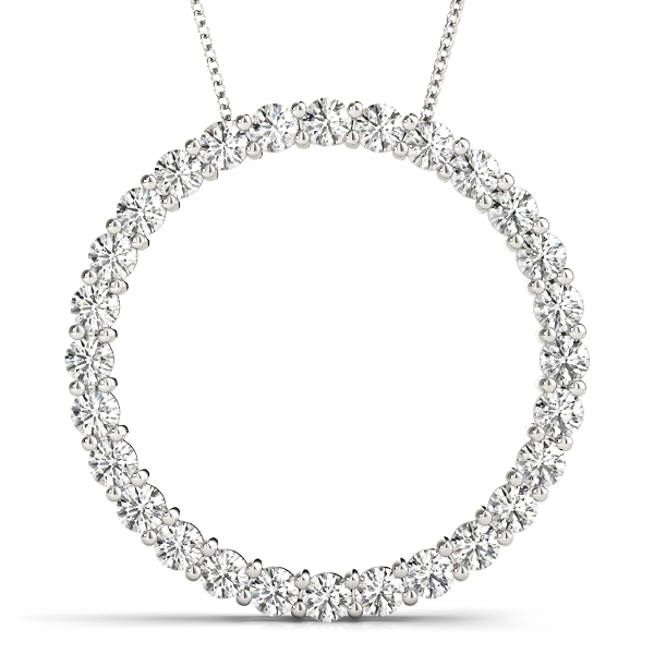 Prong Circle Pendant