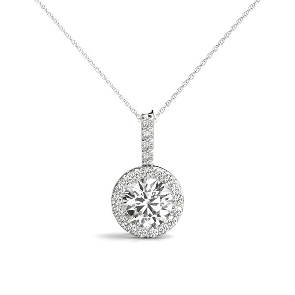 Round Halo Pendant