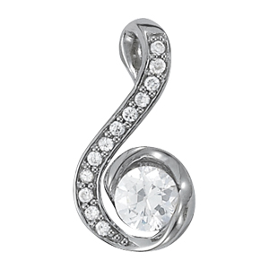 Solitaire Round Pendant