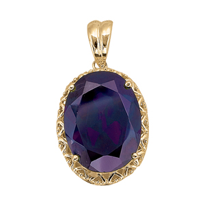Oval Color Pendant