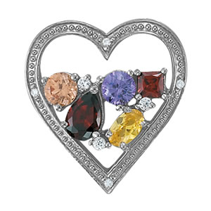 PENDANTS COLOR HEART