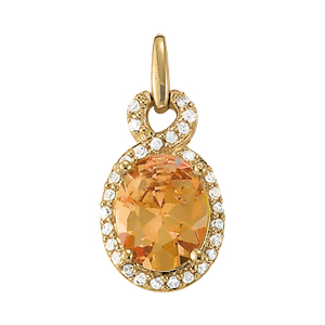 Oval Color Pendant