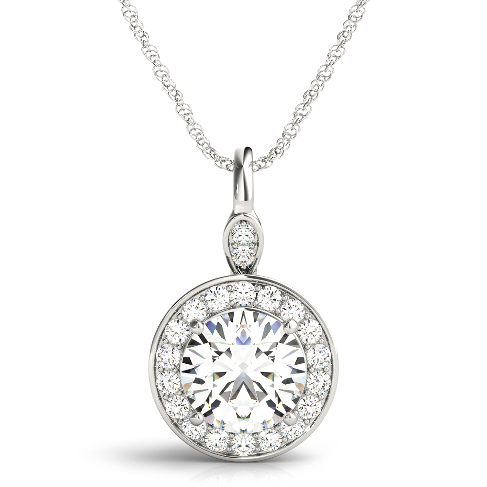 Round Halo Pendant