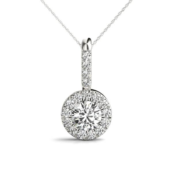 Round Halo Pendant