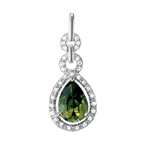 Teardrop Pear Color Pendant