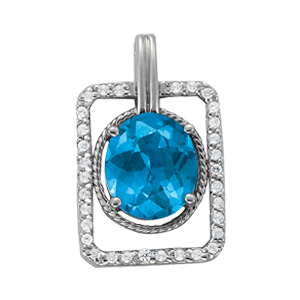 Oval Color Pendant