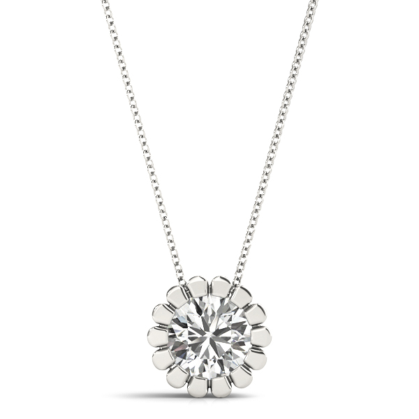 Solitaire Round Pendant