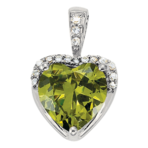 Heart Shape Color Pendant