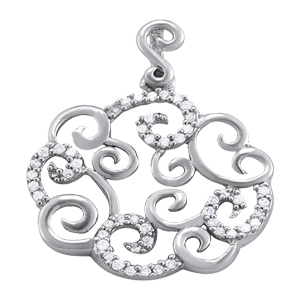 Cloud Circle Shape Fashion Pendant