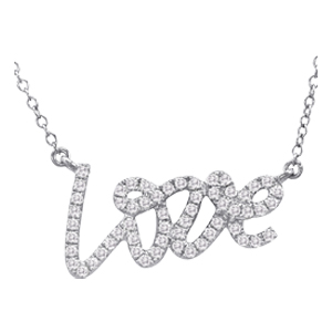 Love Script Pendant
