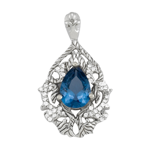 Tear Drop Vine Pendant