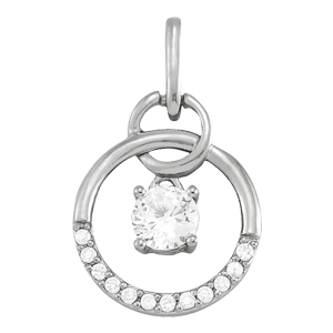 Solitaire Round Pendant