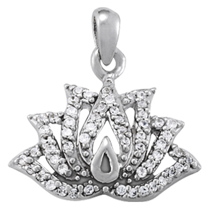 Lotus Flower Cluster Pendant
