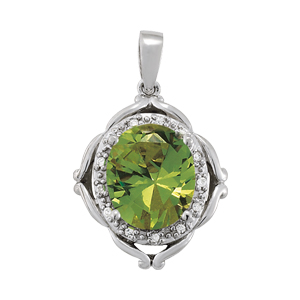 Oval Color Pendant