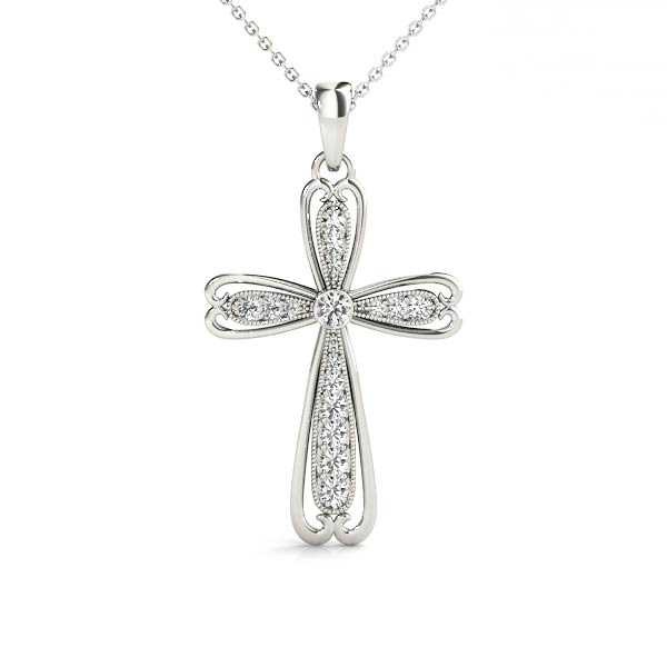 Religious Milgrain Cross Fashion Pendant