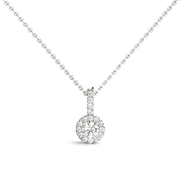 Round Halo Pendant